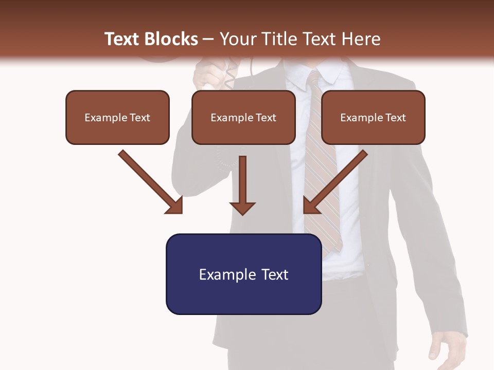 Successful Leader Caucasian PowerPoint Template