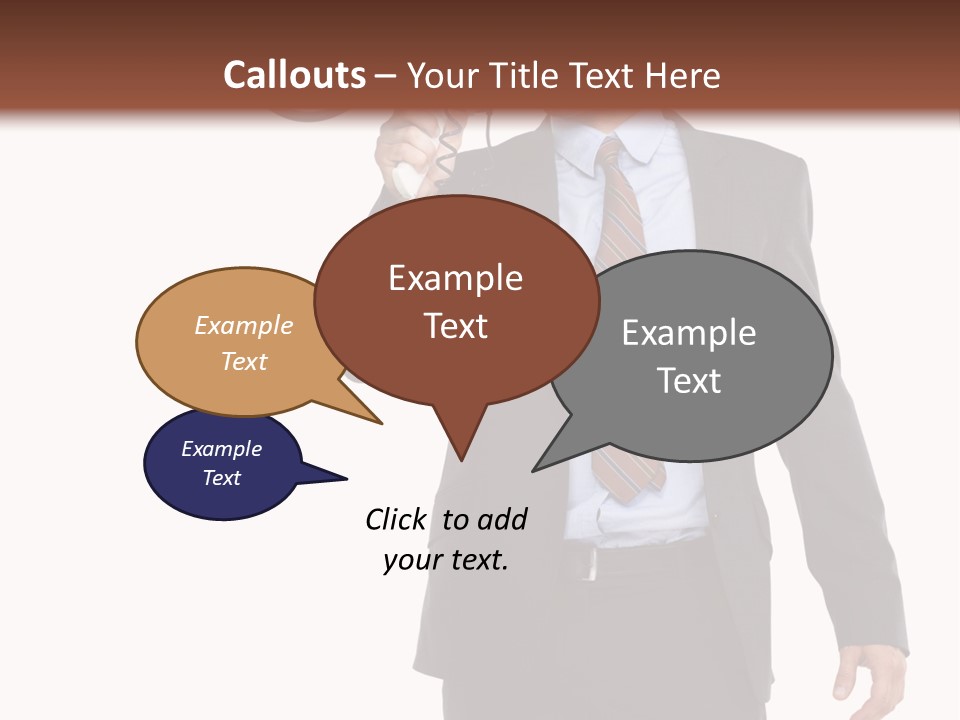 Successful Leader Caucasian PowerPoint Template