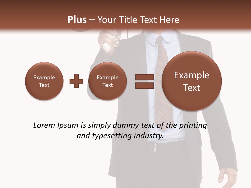 Successful Leader Caucasian PowerPoint Template
