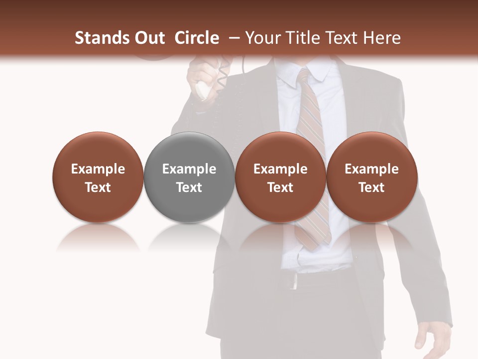 Successful Leader Caucasian PowerPoint Template