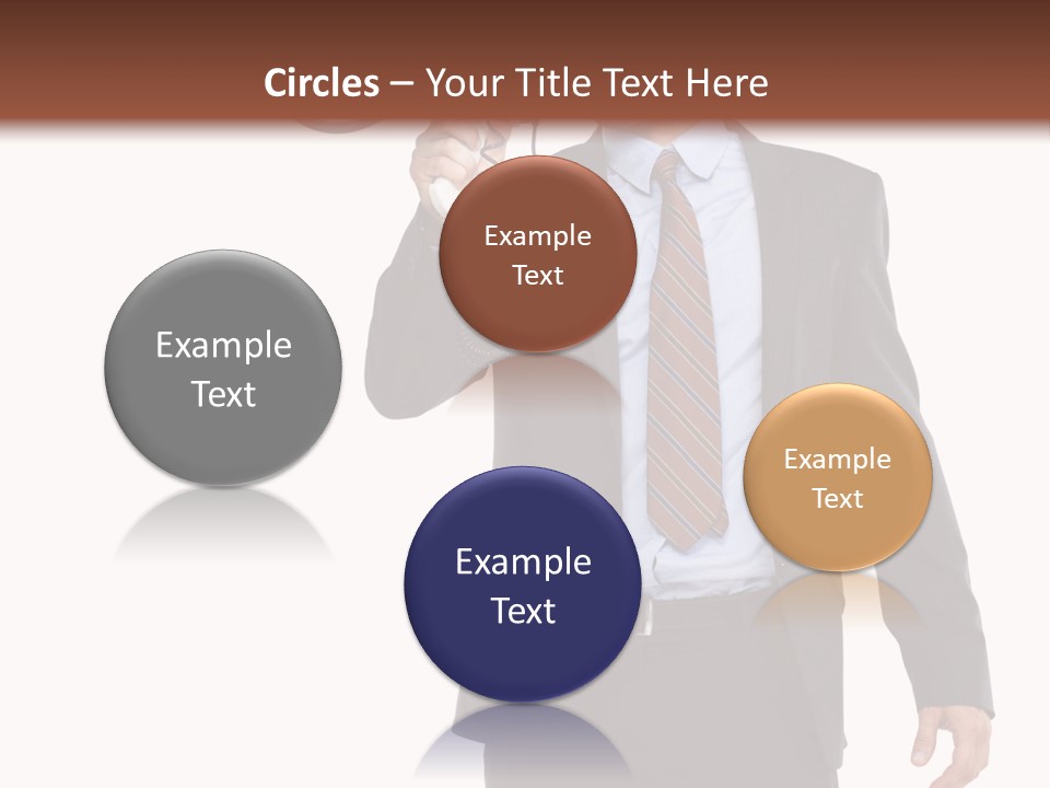 Successful Leader Caucasian PowerPoint Template