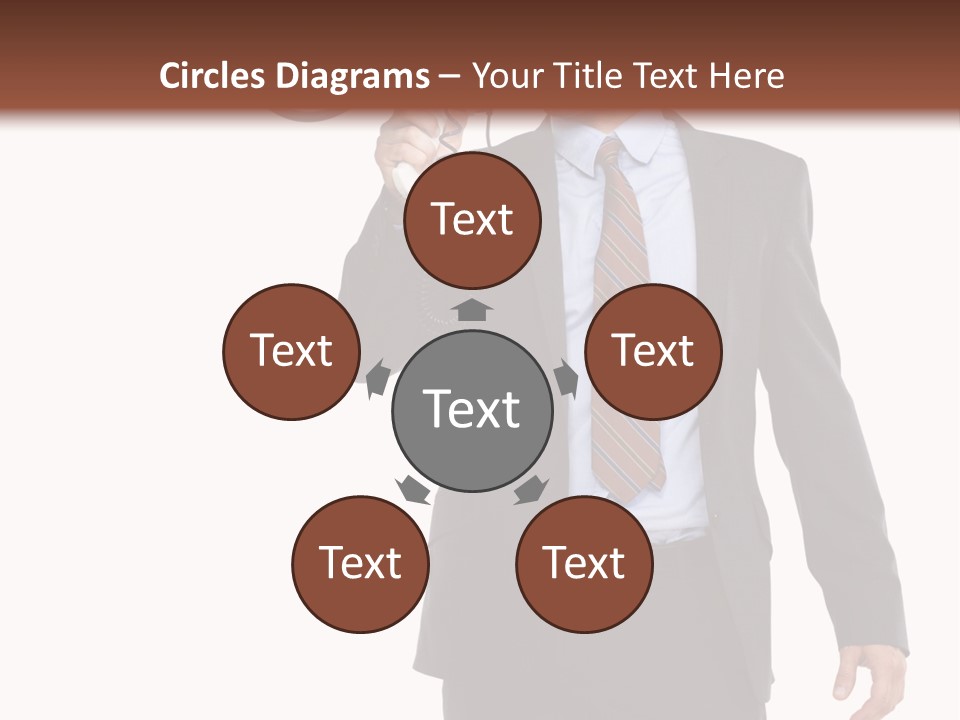 Successful Leader Caucasian PowerPoint Template