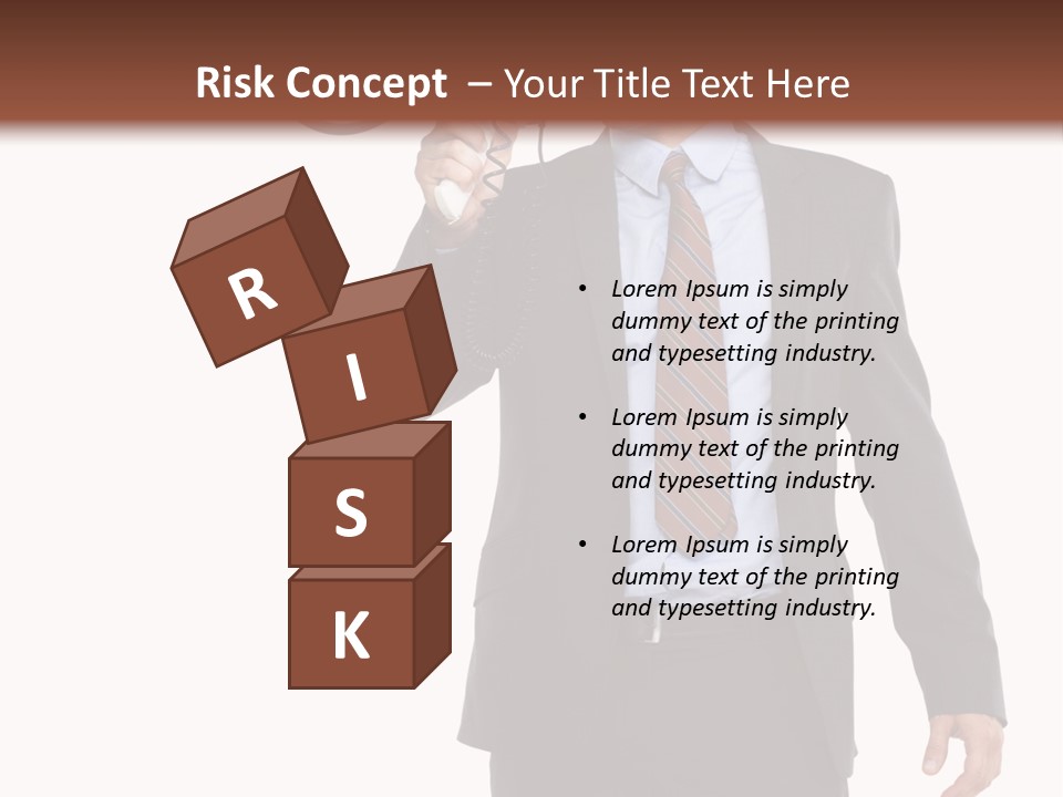 Successful Leader Caucasian PowerPoint Template