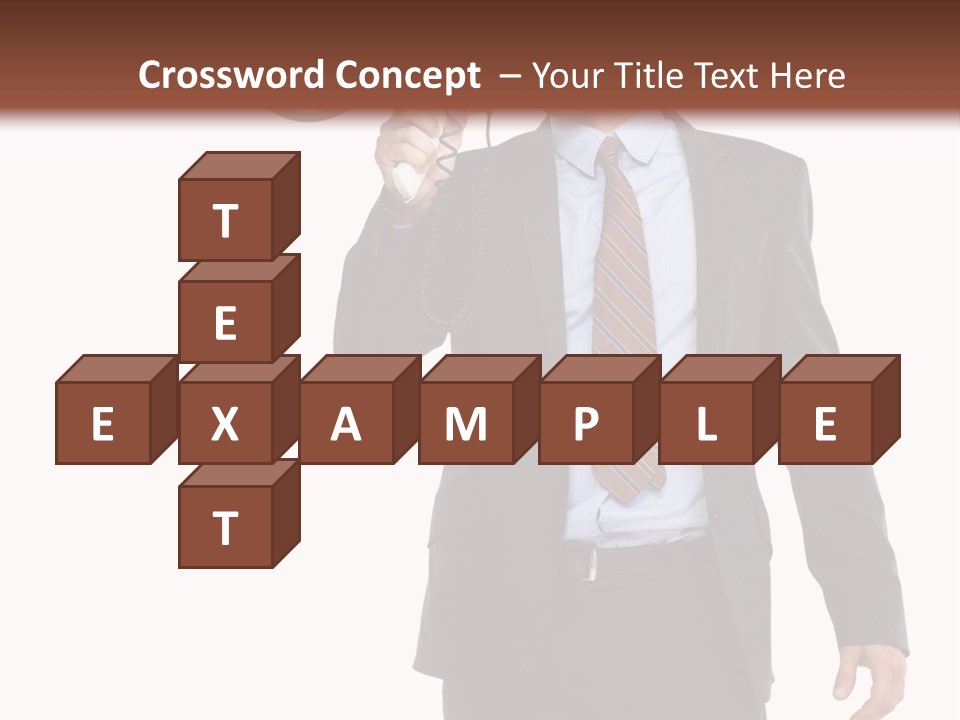 Successful Leader Caucasian PowerPoint Template