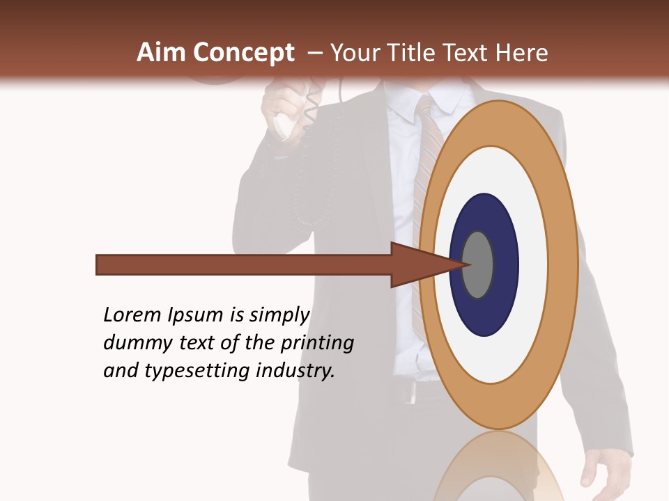 Successful Leader Caucasian PowerPoint Template