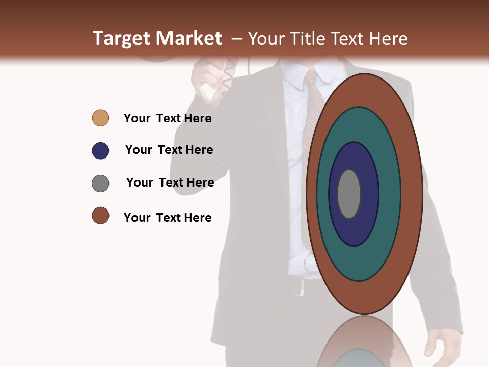 Successful Leader Caucasian PowerPoint Template