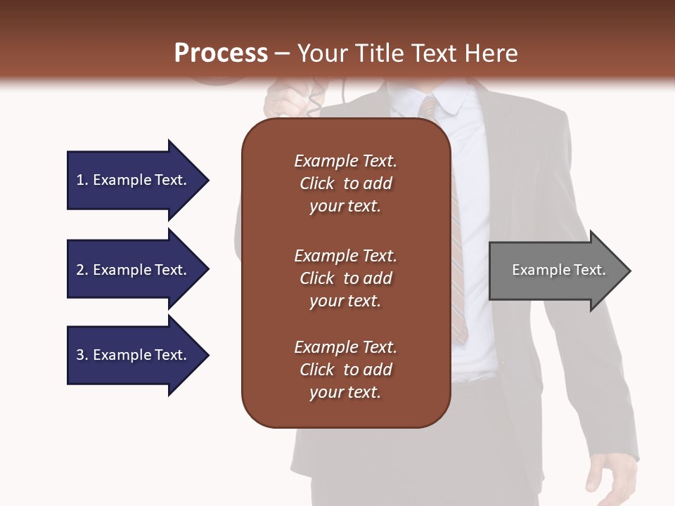 Successful Leader Caucasian PowerPoint Template