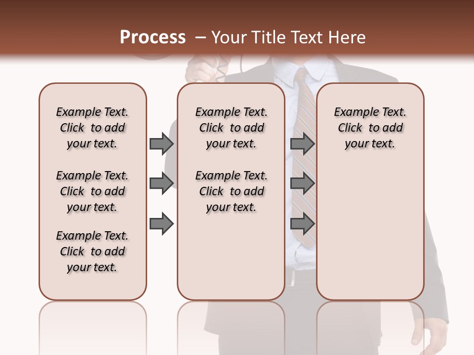Successful Leader Caucasian PowerPoint Template