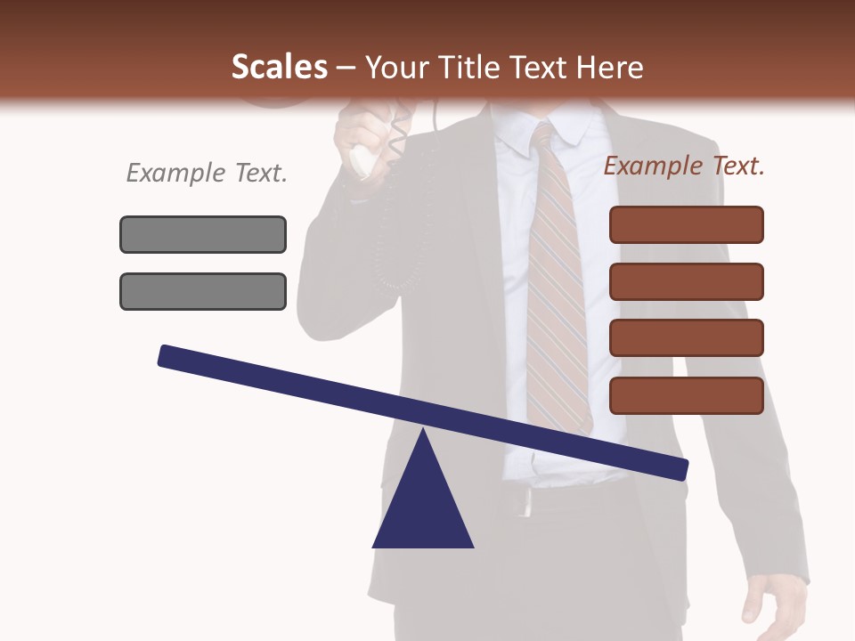 Successful Leader Caucasian PowerPoint Template