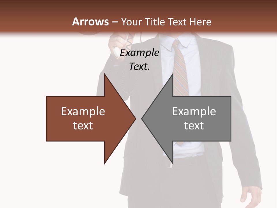 Successful Leader Caucasian PowerPoint Template