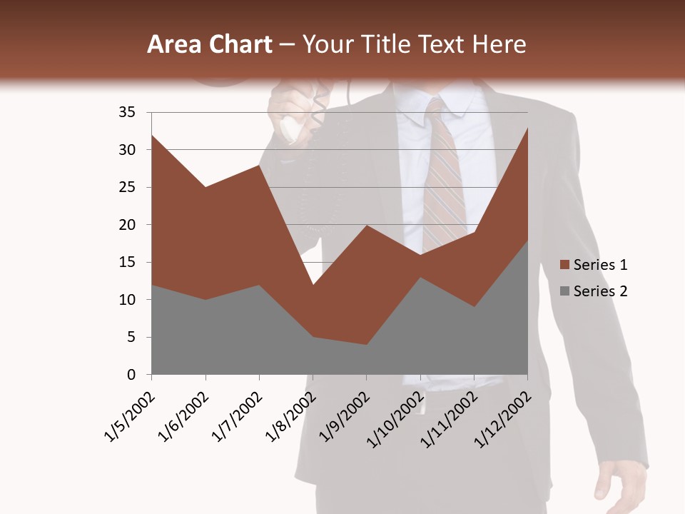 Successful Leader Caucasian PowerPoint Template