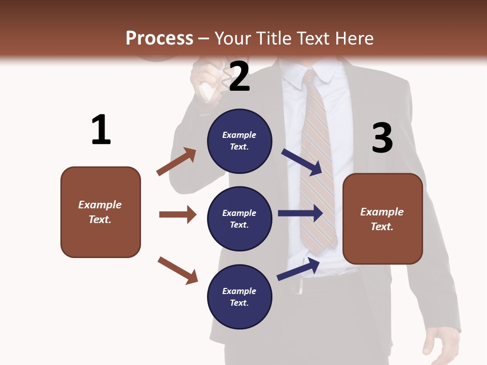 Successful Leader Caucasian PowerPoint Template