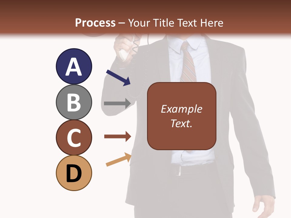 Successful Leader Caucasian PowerPoint Template