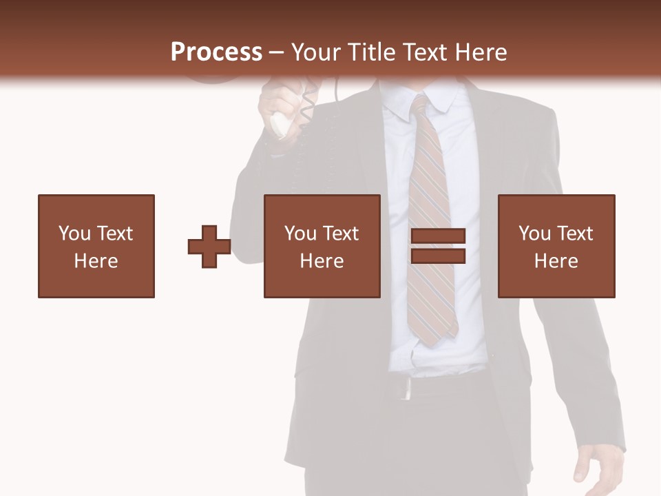 Successful Leader Caucasian PowerPoint Template