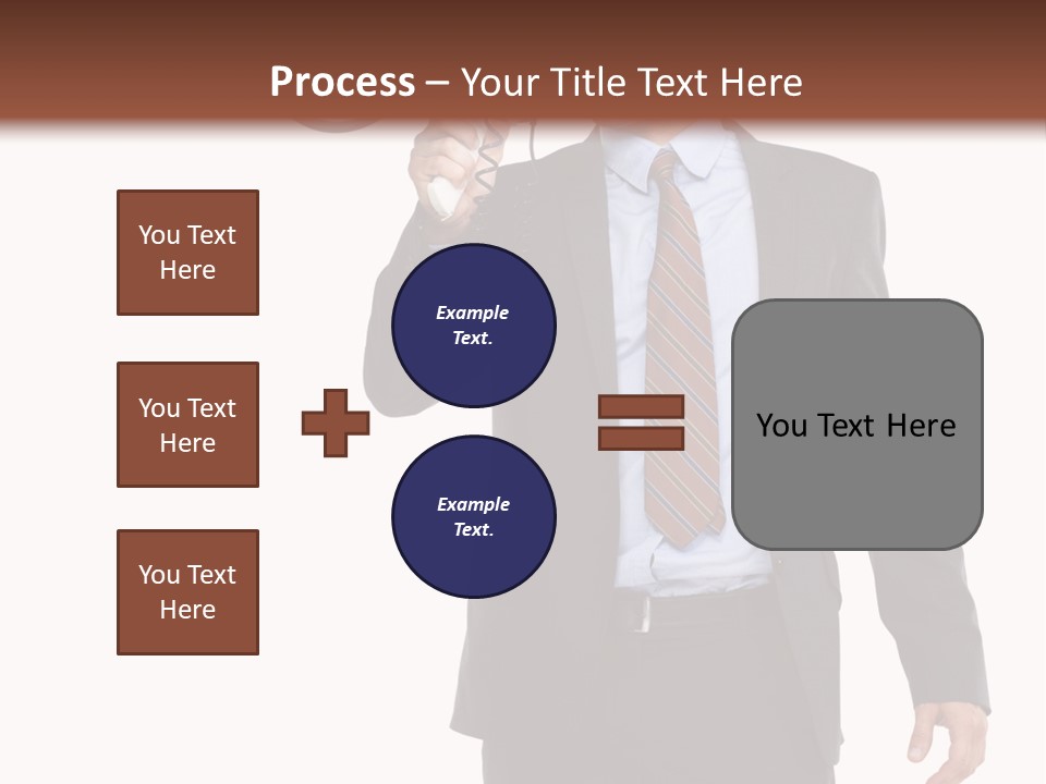 Successful Leader Caucasian PowerPoint Template