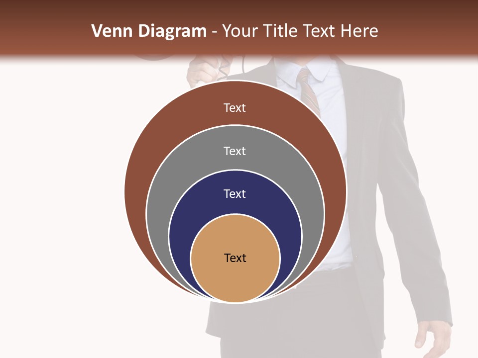 Successful Leader Caucasian PowerPoint Template