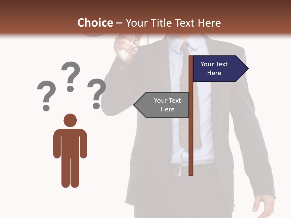 Successful Leader Caucasian PowerPoint Template