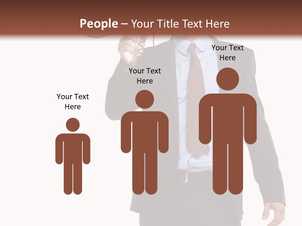 Successful Leader Caucasian PowerPoint Template