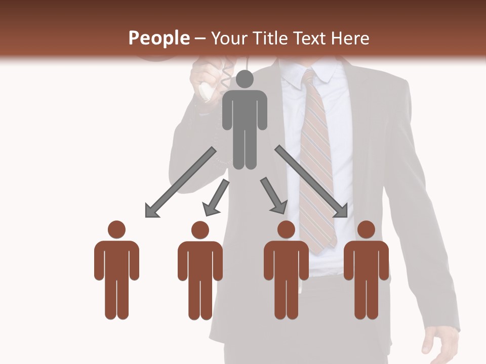 Successful Leader Caucasian PowerPoint Template