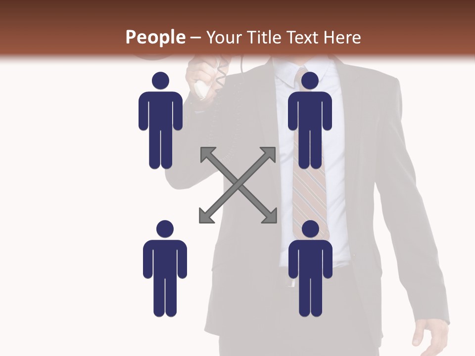 Successful Leader Caucasian PowerPoint Template