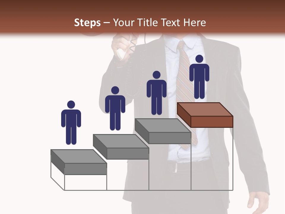 Successful Leader Caucasian PowerPoint Template