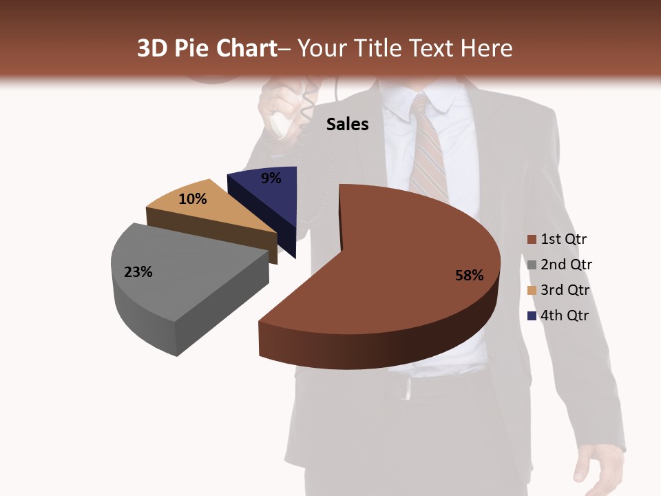Successful Leader Caucasian PowerPoint Template