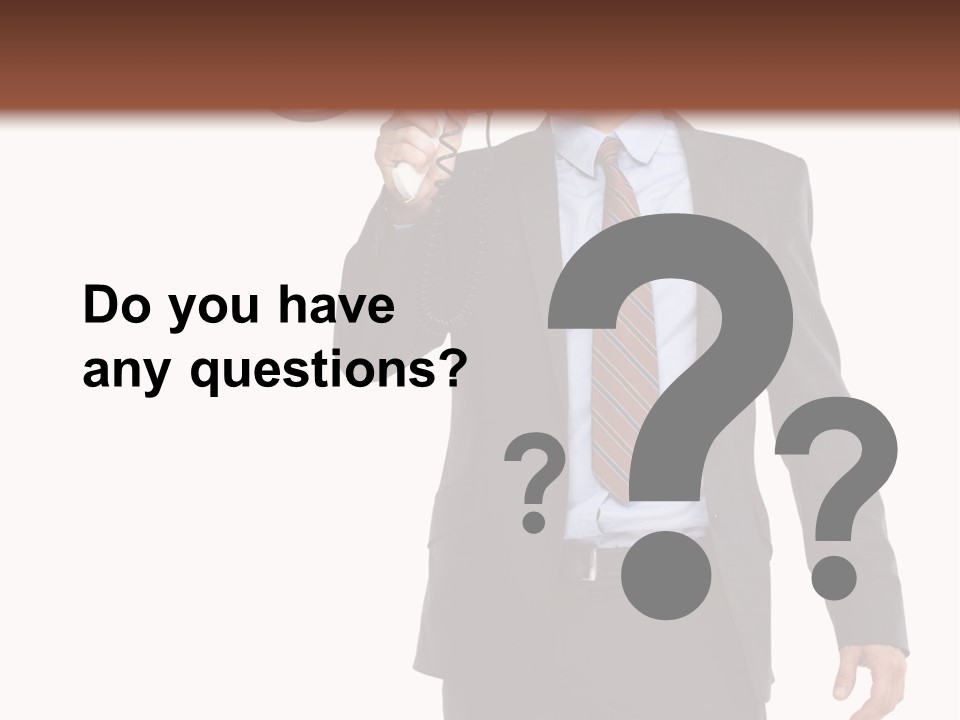 Successful Leader Caucasian PowerPoint Template