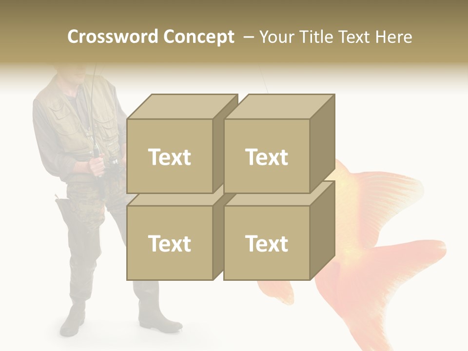 Fish Happy Hunting PowerPoint Template