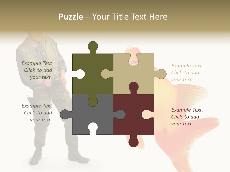 Fish Happy Hunting PowerPoint Template