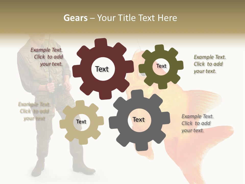 Fish Happy Hunting PowerPoint Template