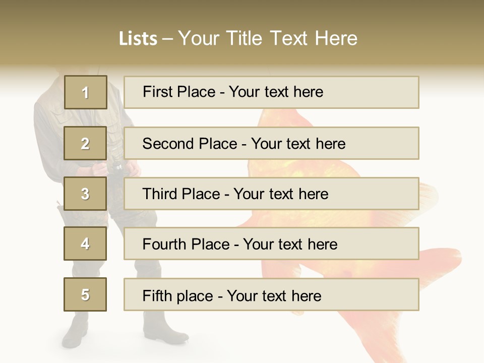 Fish Happy Hunting PowerPoint Template