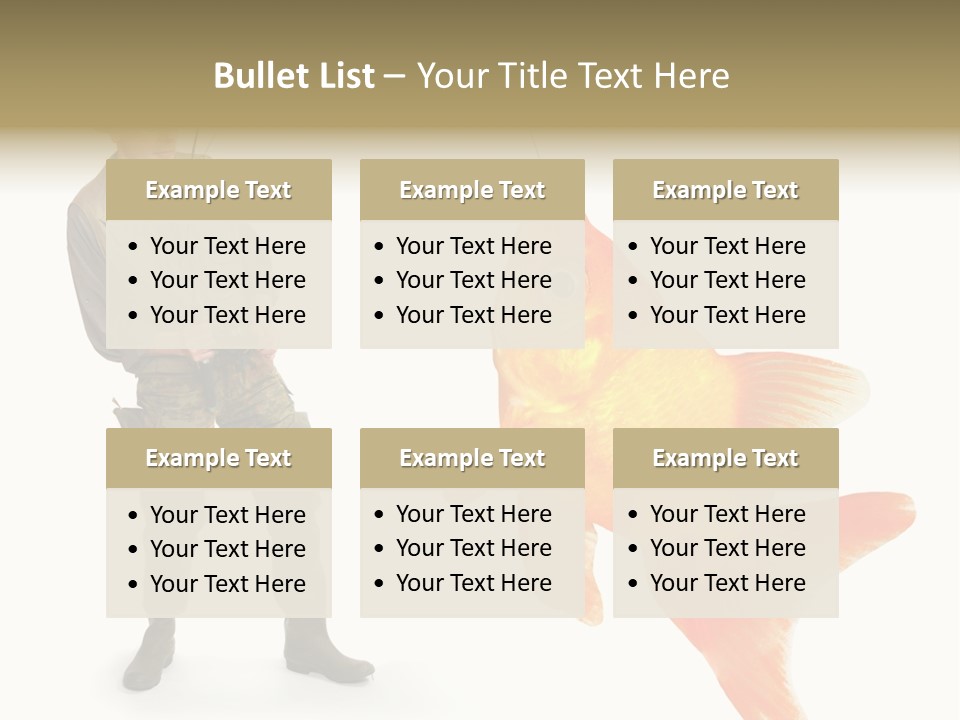 Fish Happy Hunting PowerPoint Template