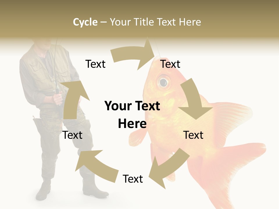 Fish Happy Hunting PowerPoint Template