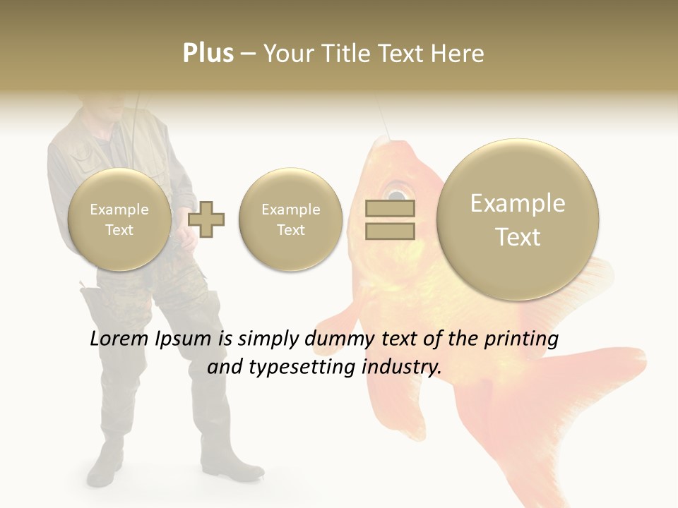 Fish Happy Hunting PowerPoint Template