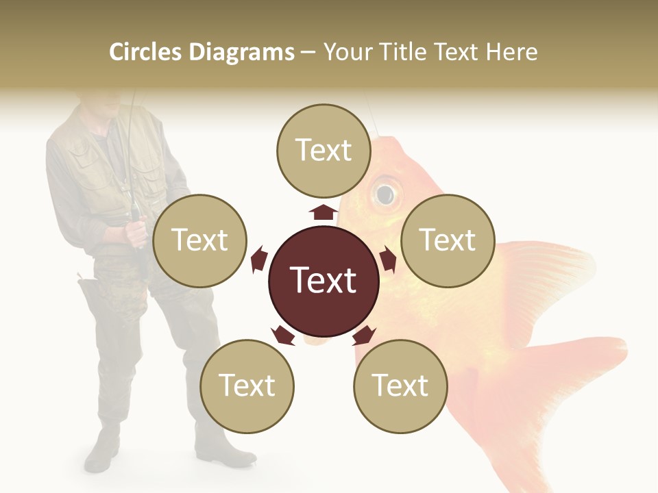 Fish Happy Hunting PowerPoint Template