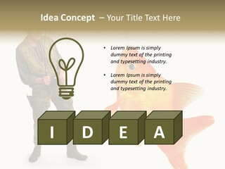 Fish Happy Hunting PowerPoint Template
