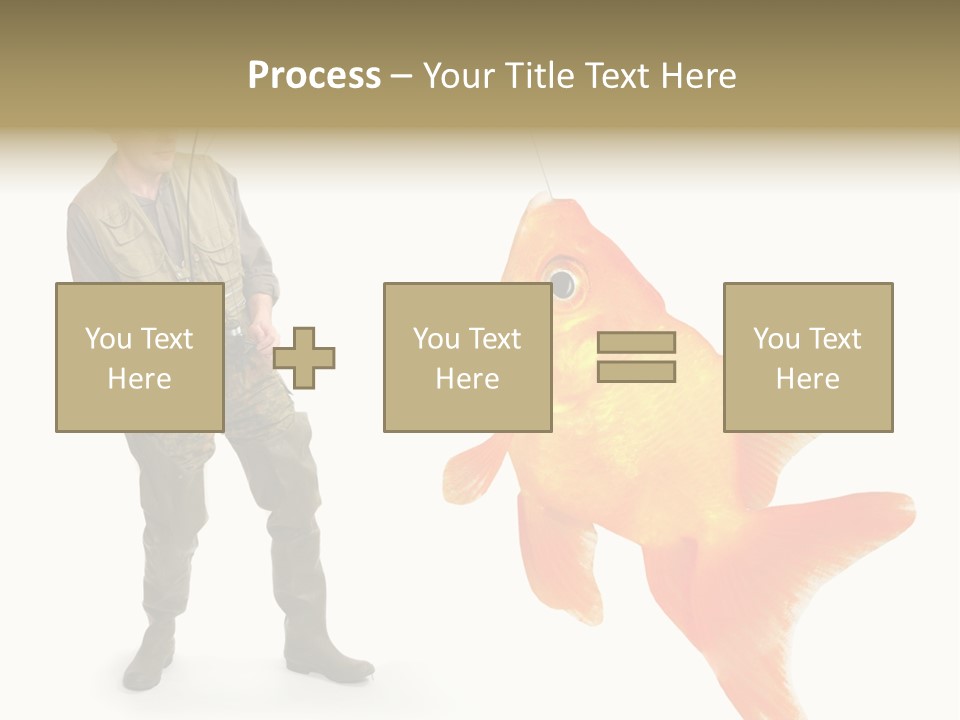 Fish Happy Hunting PowerPoint Template