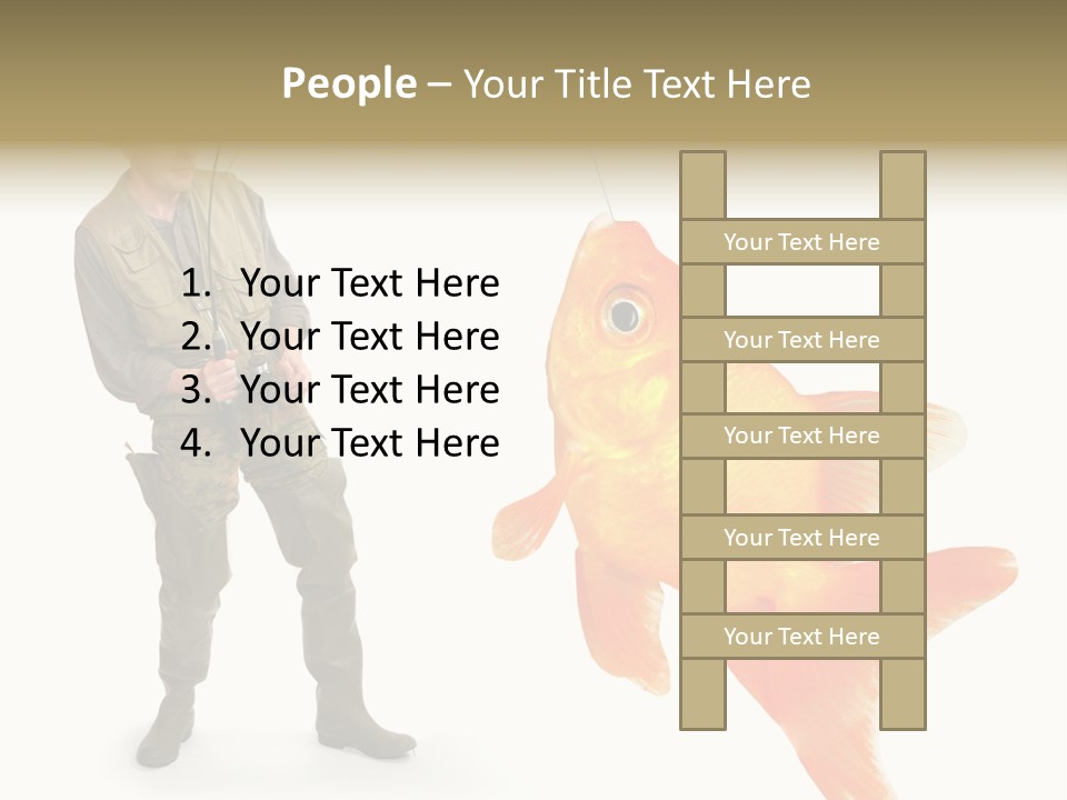 Fish Happy Hunting PowerPoint Template