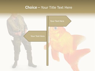 Fish Happy Hunting PowerPoint Template
