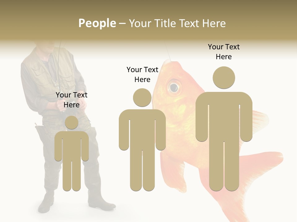 Fish Happy Hunting PowerPoint Template