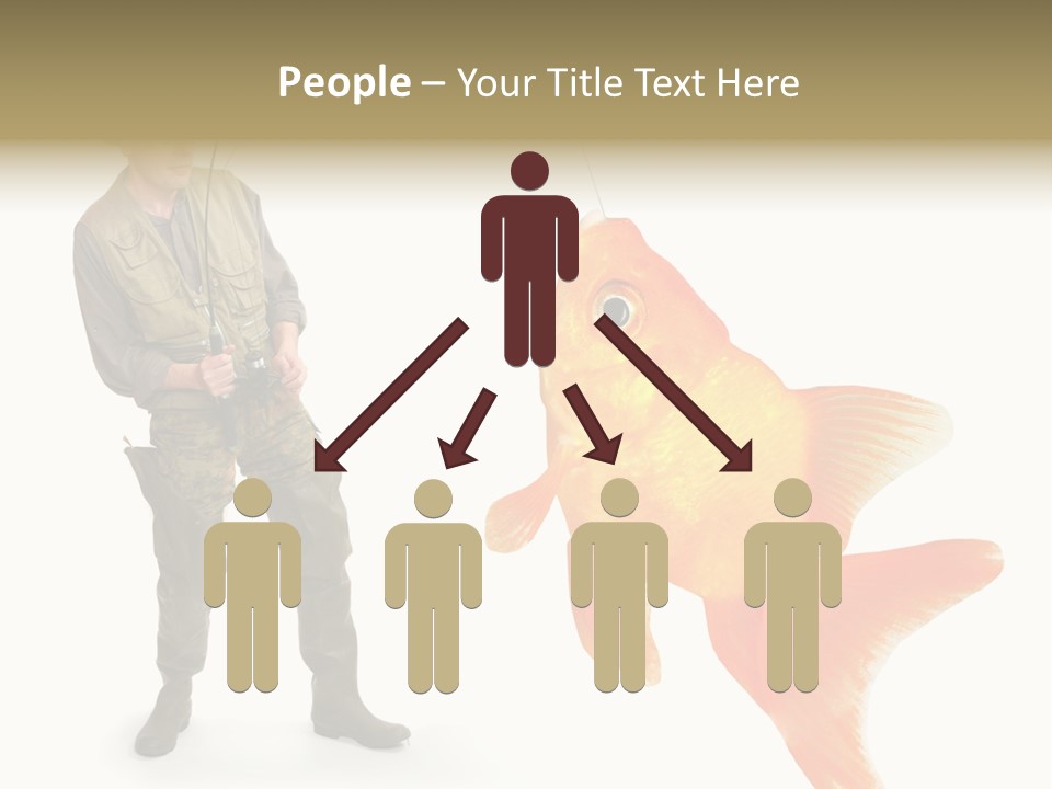 Fish Happy Hunting PowerPoint Template