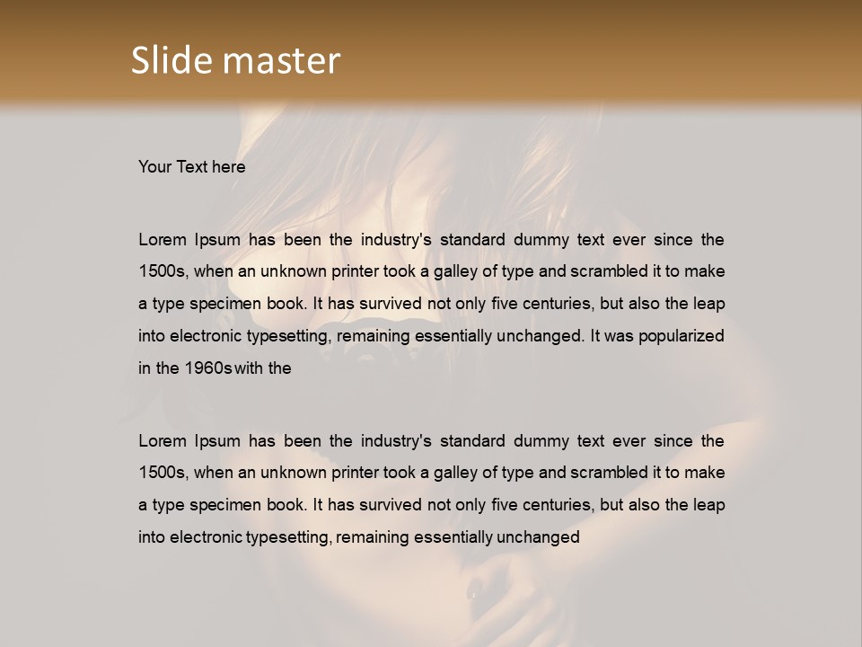 Glamour Female Sensuality PowerPoint Template