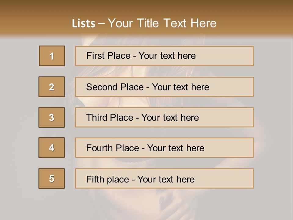 Glamour Female Sensuality PowerPoint Template