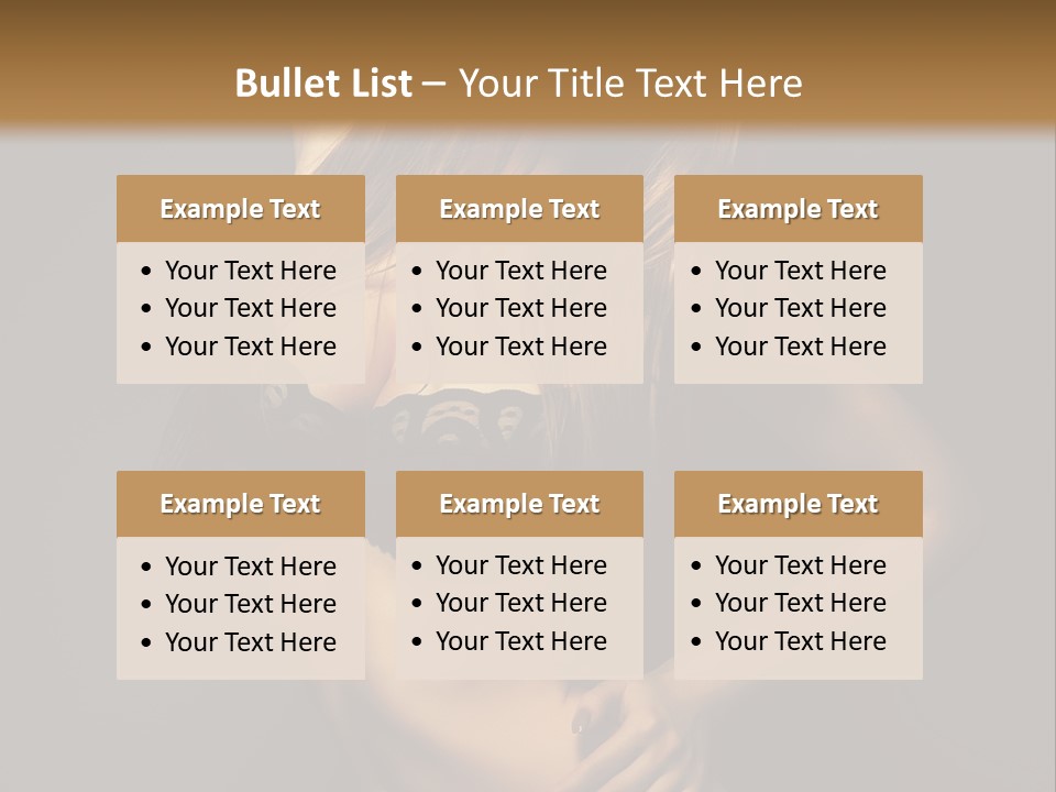 Glamour Female Sensuality PowerPoint Template