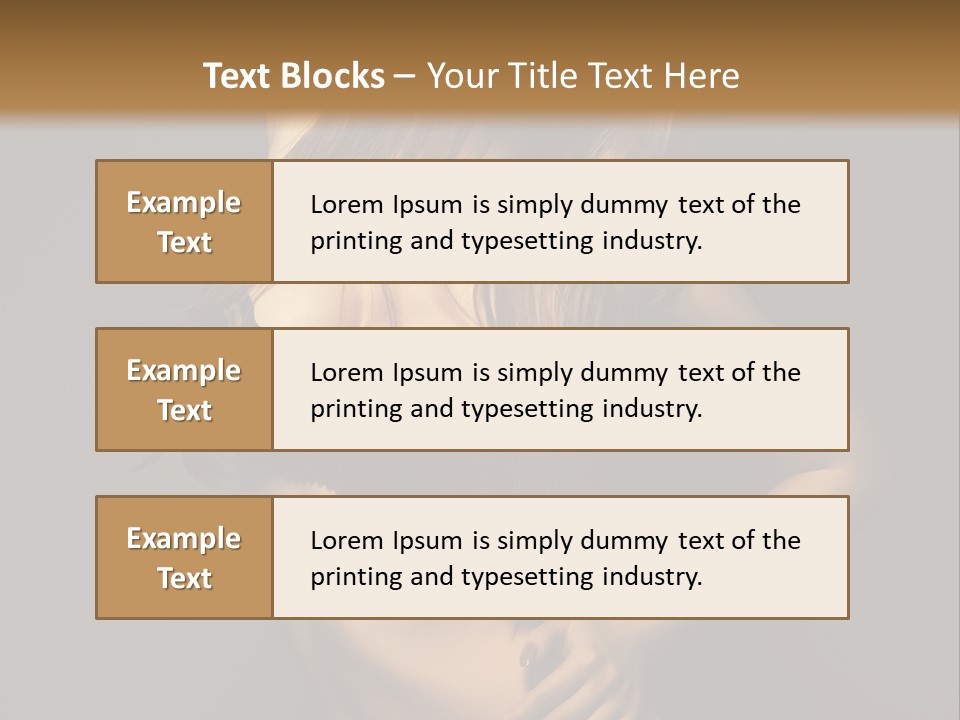 Glamour Female Sensuality PowerPoint Template