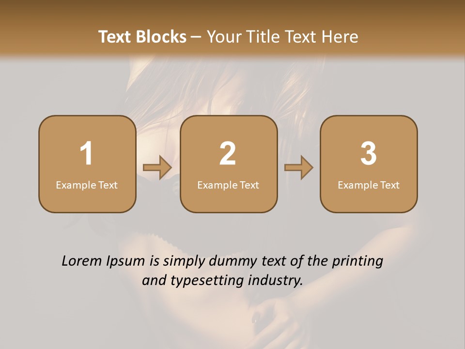 Glamour Female Sensuality PowerPoint Template