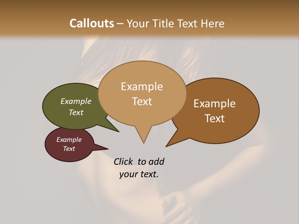 Glamour Female Sensuality PowerPoint Template