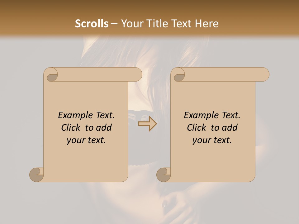 Glamour Female Sensuality PowerPoint Template
