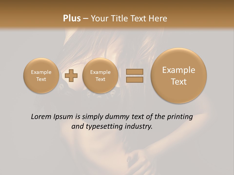 Glamour Female Sensuality PowerPoint Template