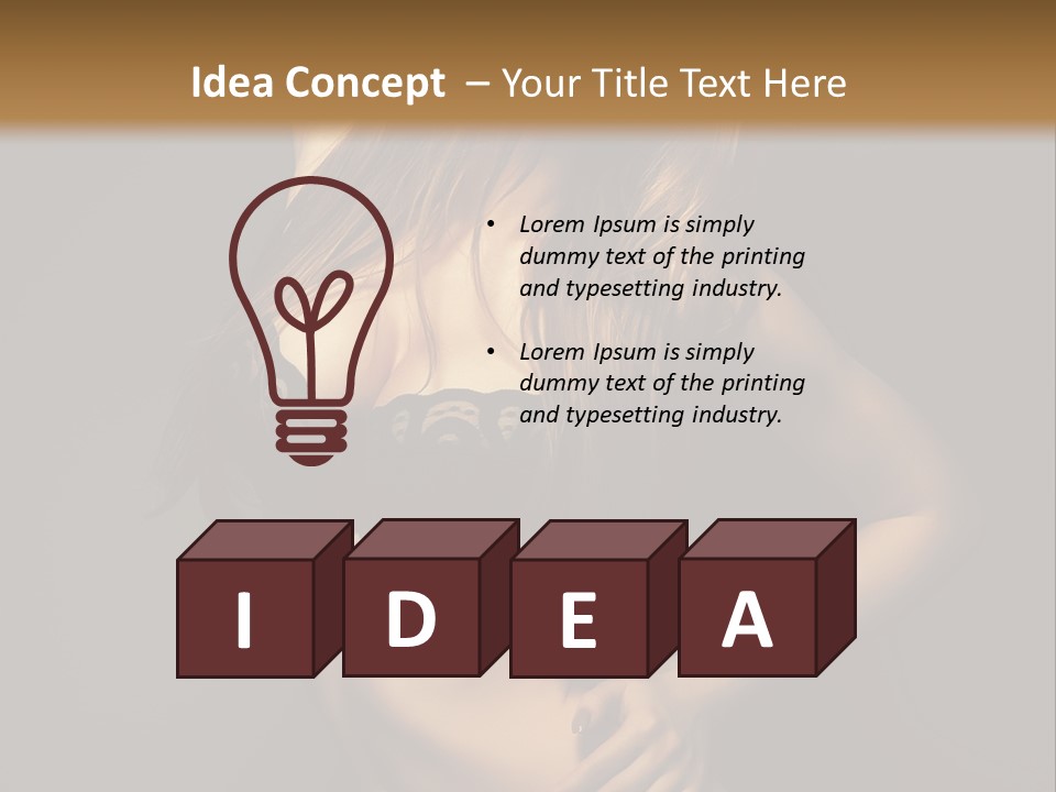 Glamour Female Sensuality PowerPoint Template